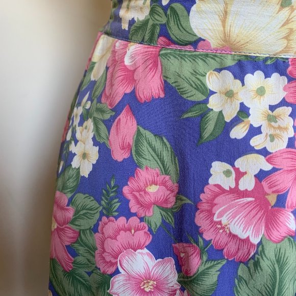 Hand Made Hibiscus Circle Skirt - Picture 1 of 5